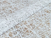 картинка Клеенка ПВХ без основы Ажурная Лайт 1,37*20м, БЕЛЫЙ, мод.LS-009В — Великий Путь